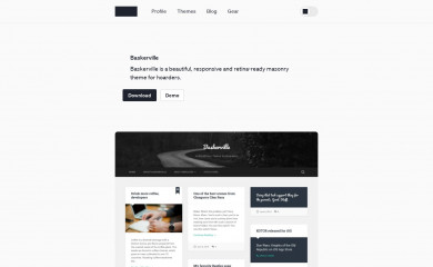 Baskerville Child Theme - Blog screenshot