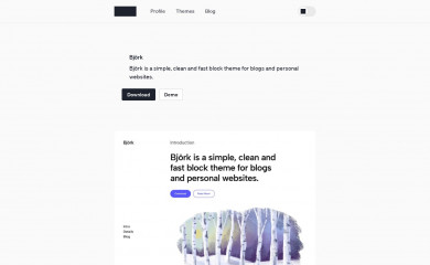 https://andersnoren.se/teman/bjork-wordpress-theme/ screenshot