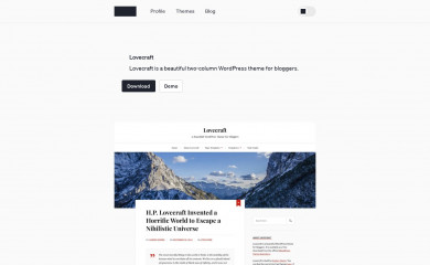 https://andersnoren.se/teman/lovecraft-wordpress-theme/ screenshot