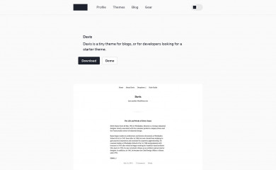 https://andersnoren.se/themes/davis-wordpress-theme/ screenshot