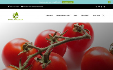 andersonsnutrition.com screenshot