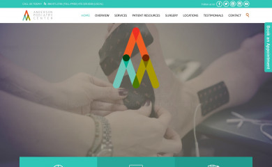 andersonpodiatrycenter.com screenshot