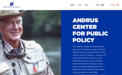 andruscenter.org screenshot