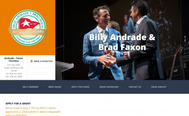 andradefaxoncharities.org screenshot