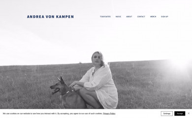 andreavonkampen.com screenshot