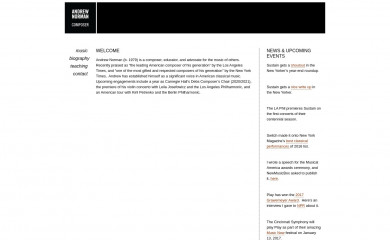 andrewnormanmusic.com screenshot