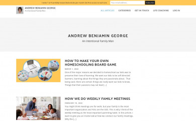 andrewbenjamingeorge.com screenshot