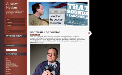 andrewhealan.com screenshot