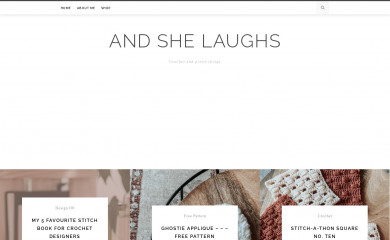 andshelaughsblog.com screenshot