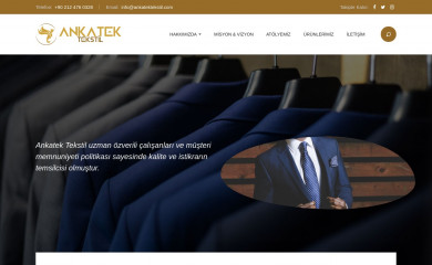 ankatektekstil.com screenshot