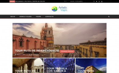anheloviajes.com.mx screenshot