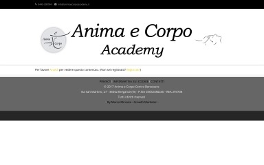 http://animaecorpoacademy.it screenshot