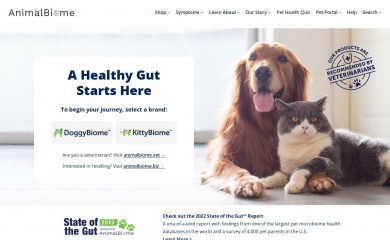 animalbiome.com screenshot