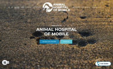 animalhospitalofmobile.com screenshot