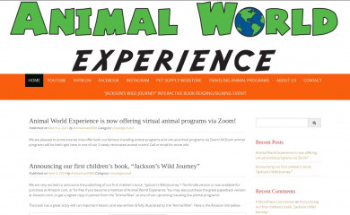 animalworldexperience.com screenshot