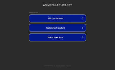 animefillerlist.net screenshot