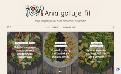 aniagotujefit.pl screenshot
