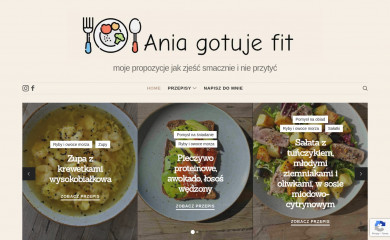 aniagotujefit.pl screenshot