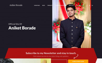 aniketborade.com screenshot