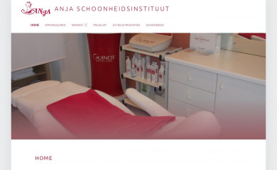 anjaschoonheidsinstituut.be screenshot