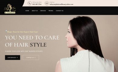anjuhairandbeautysalon.com screenshot