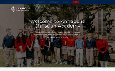 annapolischristianacademy.com screenshot
