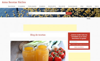 annarecetasfaciles.com screenshot