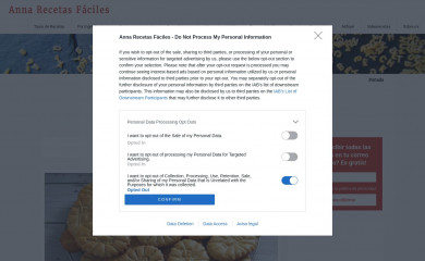 annarecetasfaciles.com screenshot