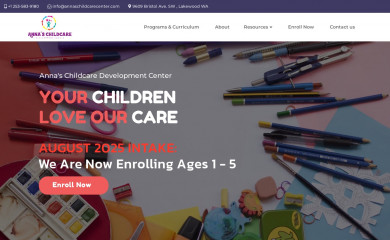 annaschildcarecenter.com screenshot