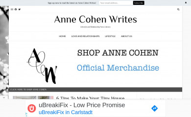 http://annecohenwrites.com screenshot