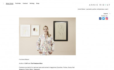 annieridout.com screenshot