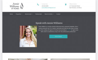 anniewilliamssfhomes.com screenshot