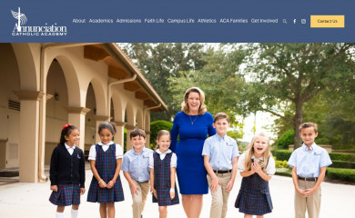 annunciationacademy.org screenshot