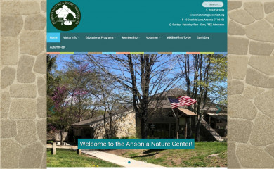 ansonianaturecenter.org screenshot