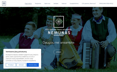 ansamblisnemunas.lt screenshot