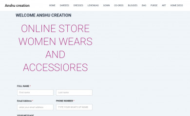 anshucreation.com screenshot