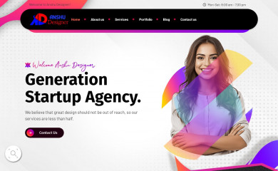 anshudesigner.in screenshot