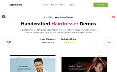 https://anpsthemes.com/hairdresser-landing-page/ screenshot