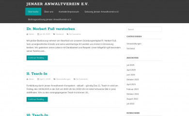 anwaltverein-jena.de screenshot