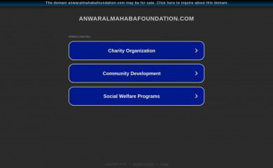 anwaralmahabafoundation.com screenshot