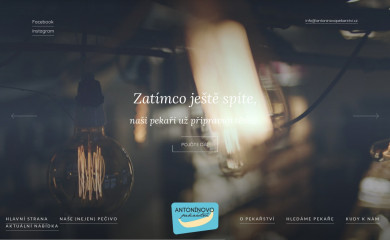 antoninovopekarstvi.cz screenshot