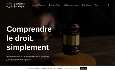 antenne-juridique.com screenshot