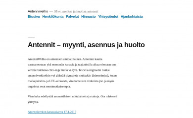 antenniwelho.fi screenshot