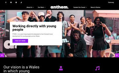 anthem.wales screenshot