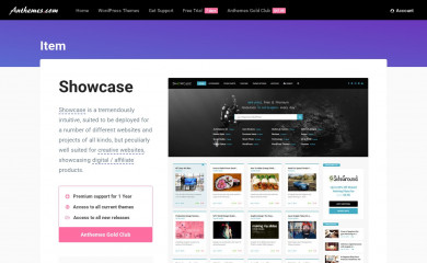 Showcase WP screenshot