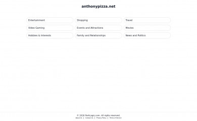 anthonypizza.net screenshot