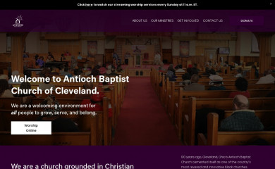 antiochcleveland.org screenshot