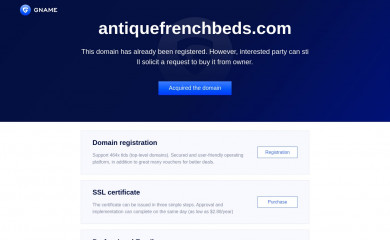 antiquefrenchbeds.com screenshot
