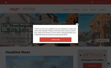 antiquesandthearts.com screenshot
