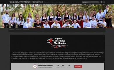 antrifttaler-musikanten.de screenshot